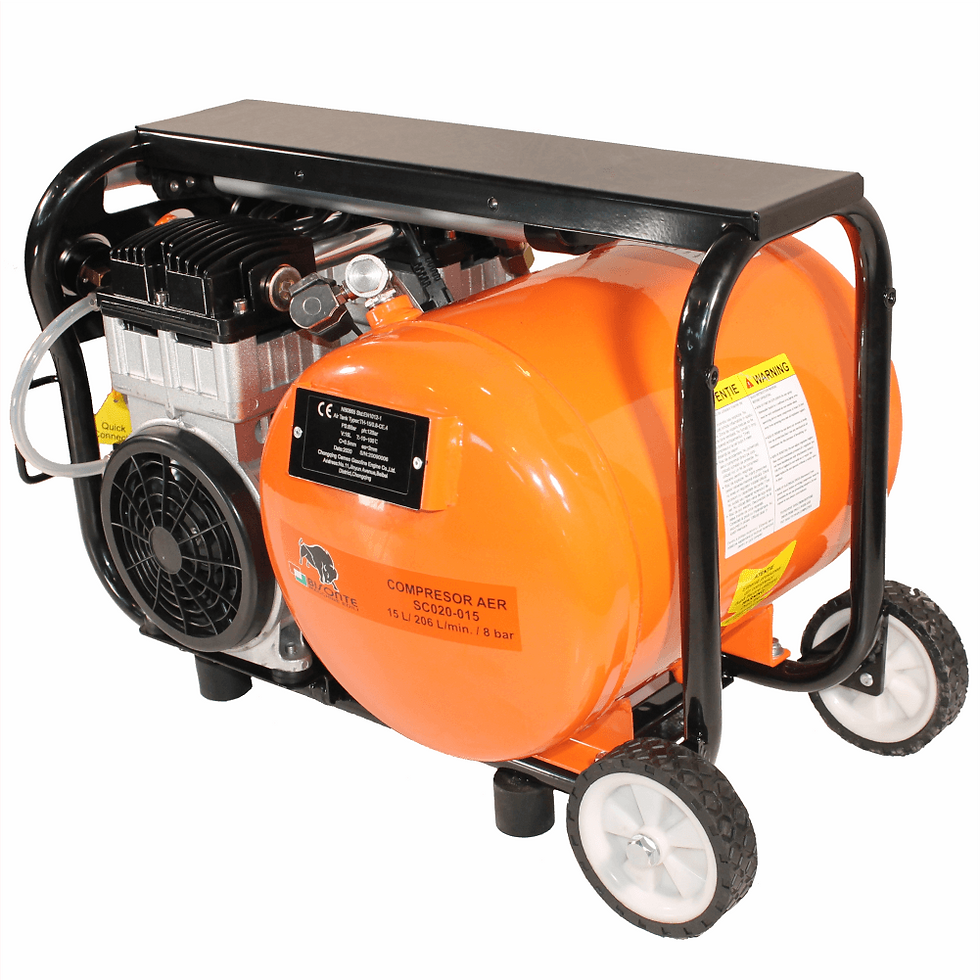 Miniatură: Compresor electric fara ulei bisonte SC020-015, debit aer 206 l/min., motor 230V