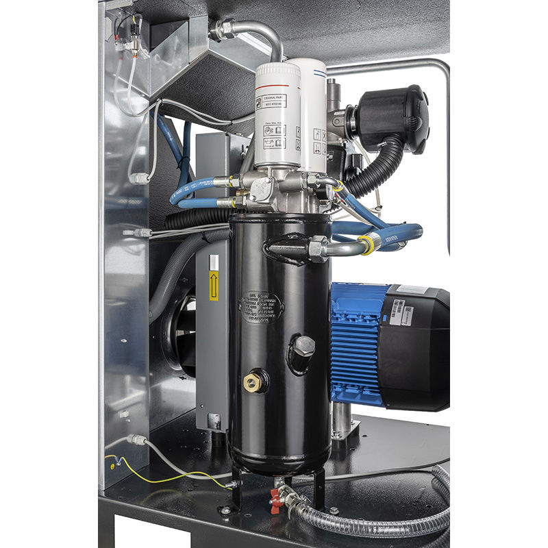 Miniatură: Compresor cu surub FIAC NEW SILVER 20, 8 bar, 380V, 20CP, 15kW, Made in Italy