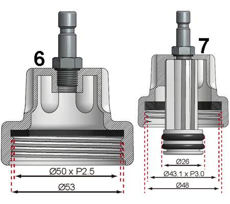 Miniatură: Tester profesional pentru sistemul de racire BG-8098, BGS, made in Germany