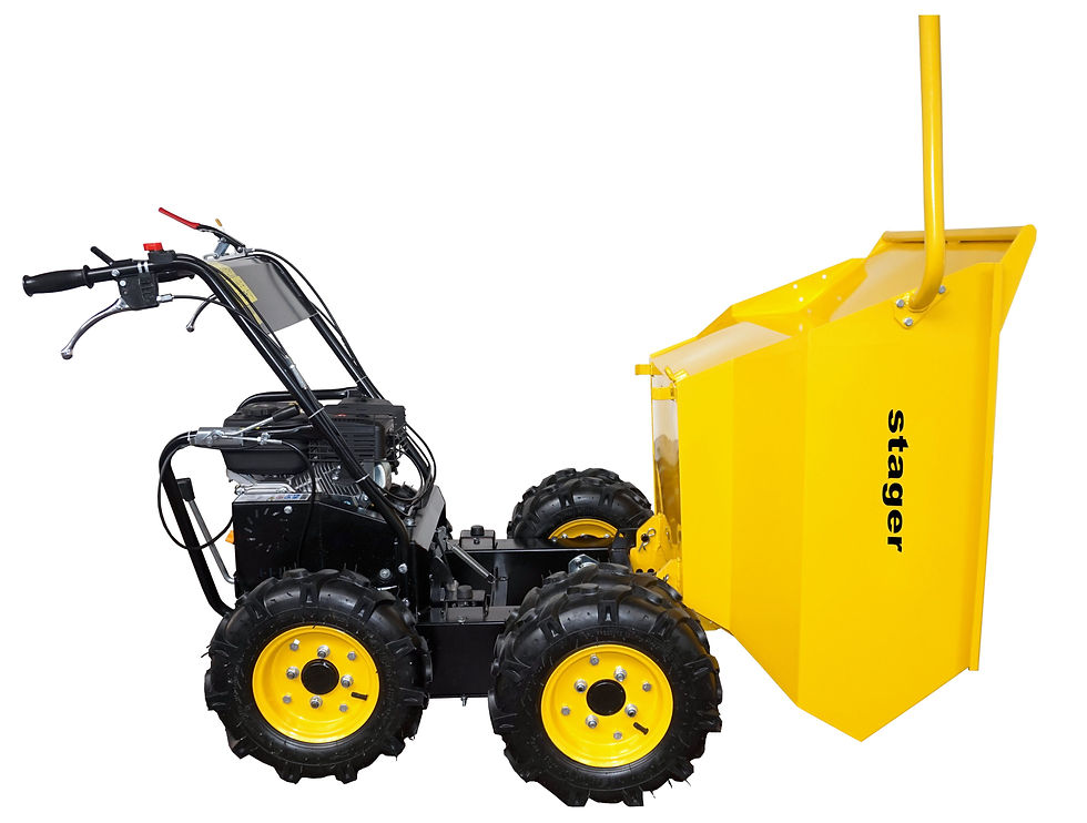 Miniatură: ​​​​​​​Roaba cu motor termic Stager RMT500 6.5CP, 500kg, 6 roti