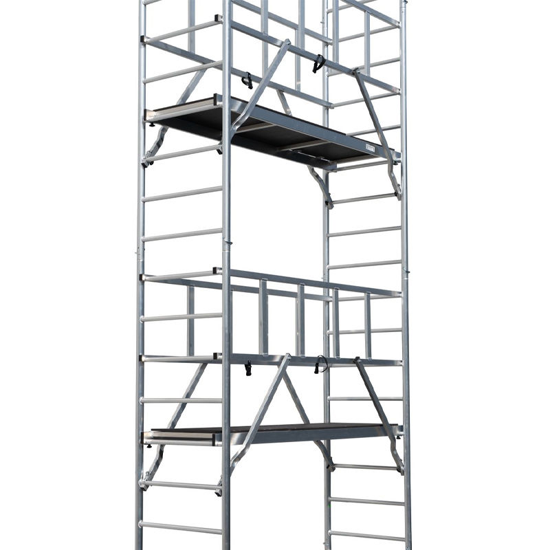 Miniatură: Schela Krause Protec 0,6 x 2m, aluminiu, inaltime lucru 12.3m, H schela 11.45
