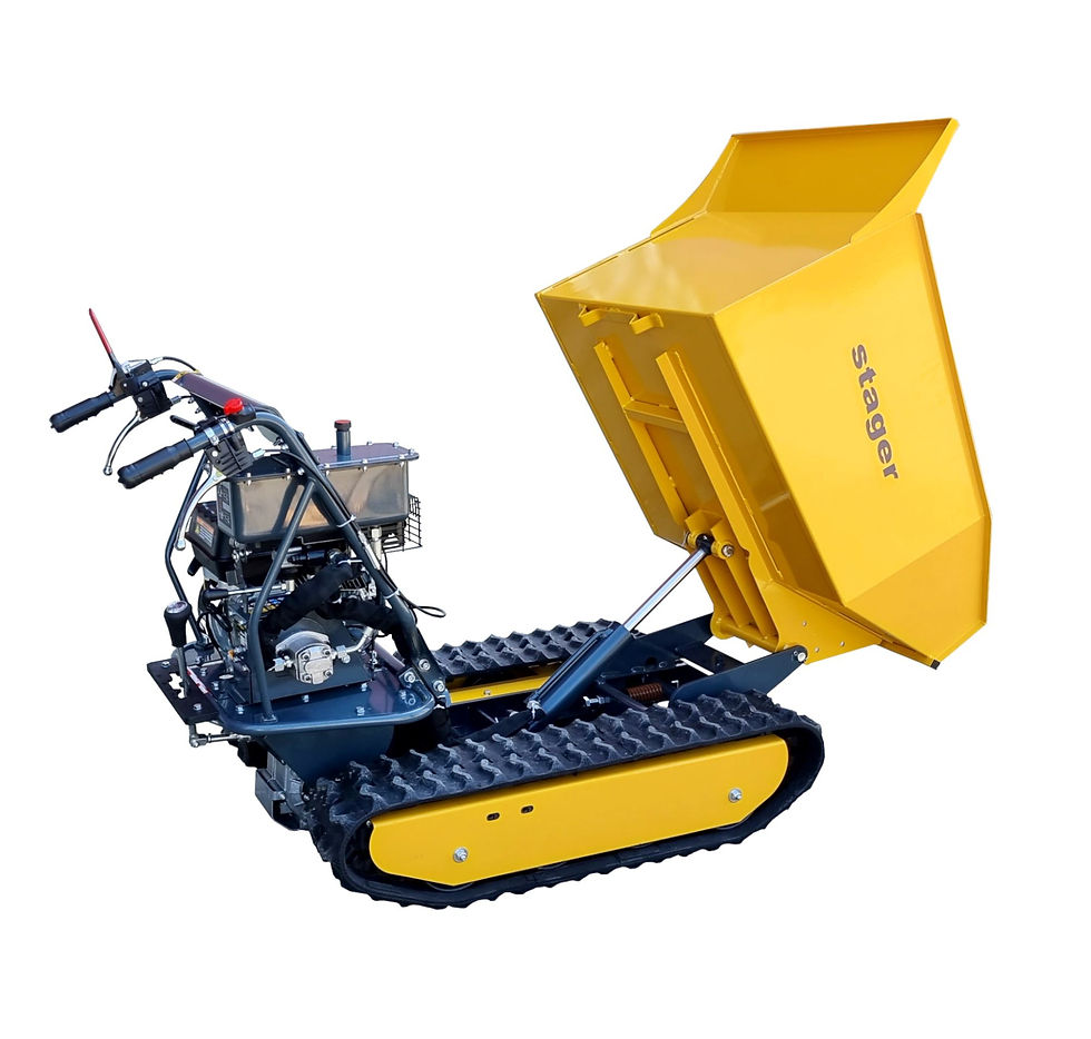 Miniatură: ​​​​​​​Roaba cu motor termic Stager RMT500S 6.5CP, 500kg, senile