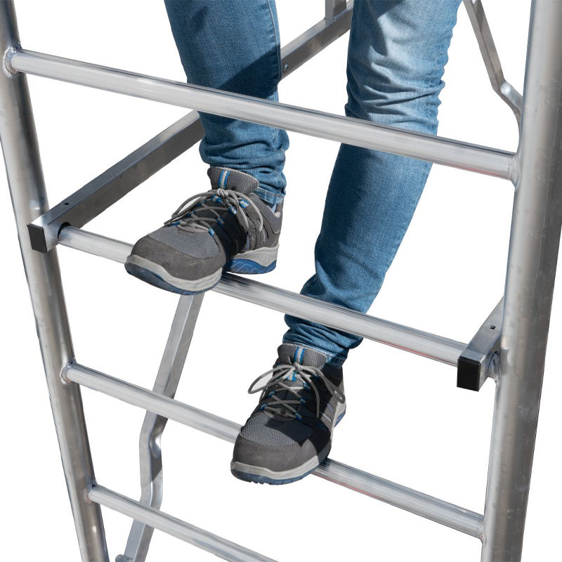 Miniatură: Schela Protec Krause 0,6 x 2m, aluminiu, inaltime lucru 5.3m, H schela 4.45m