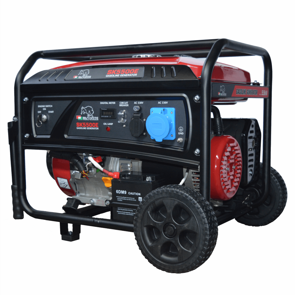 Generator curent BISONTE SK5500E, Putere max. 5,5 kW, 230V, AVR, motor benzina