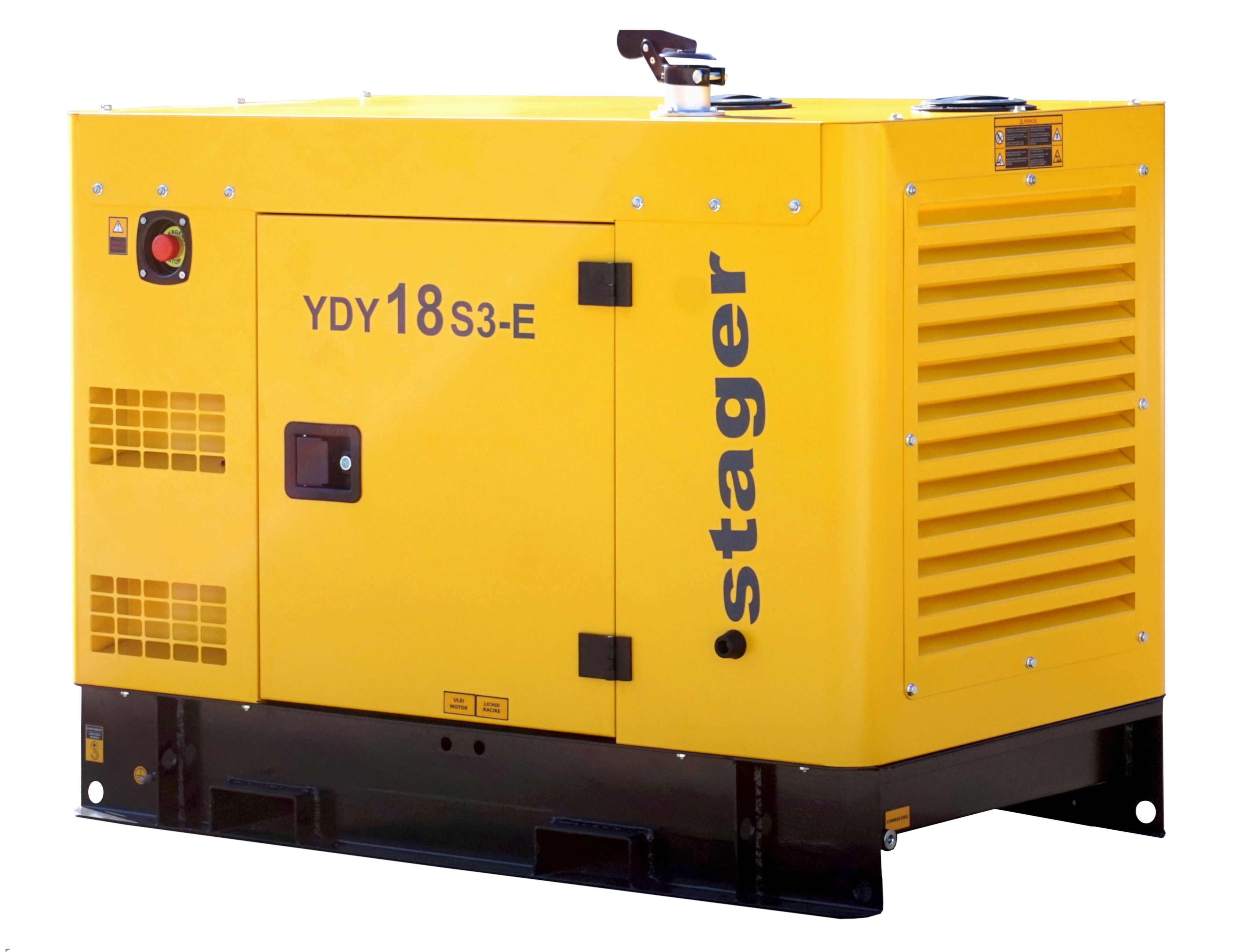 Stager YDY18S3-E Generator insonorizat 18kVA, 23A, 1500rpm, trifazat, diesel