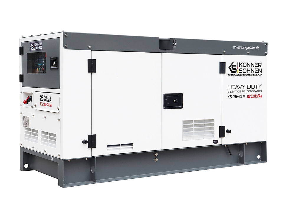 Miniatură: Generator electric diesel trifazat Konner & Sohnen KS 25-3LM 230V/400 25.3kVA