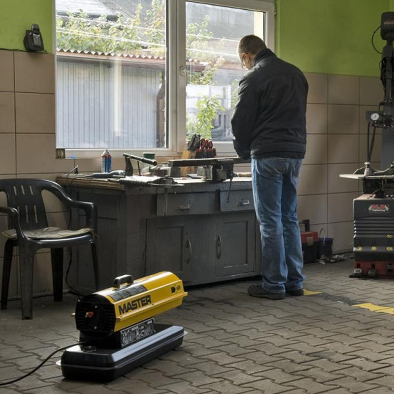 Miniatură: Incalzitor cu motorina ardere directa MASTER tip B35 CEL Made in Italy 10kW 220V