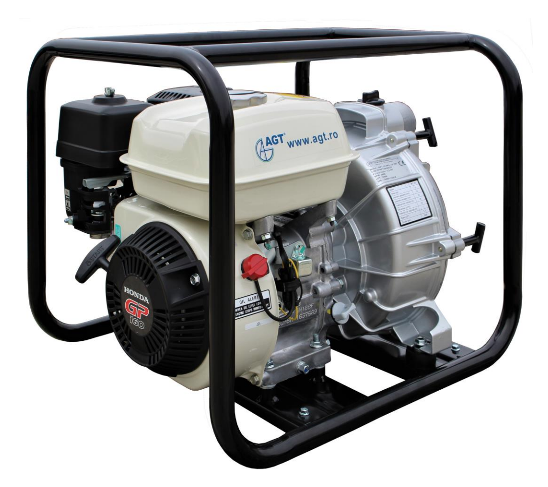 Motopompa pentru apa murdara WPT 30 HKX Honda GP200, 1200l/min, 6.5cp