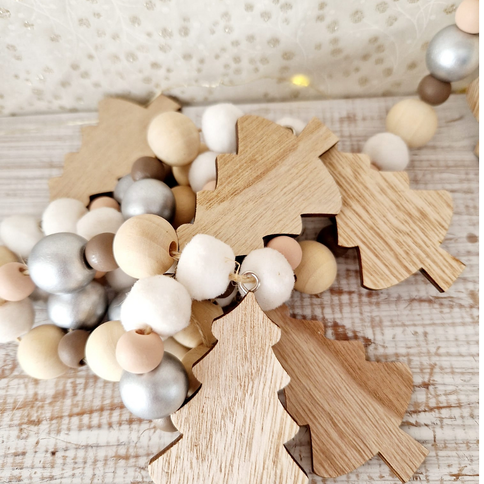 Felt and wood garland (2 designs)