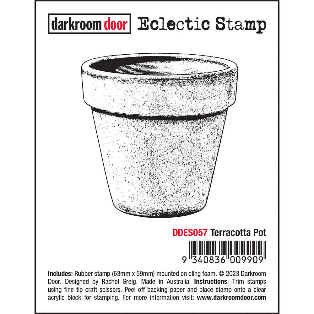 Terracotta Pot -Darkroom Door Eclectic Rubber Stamp