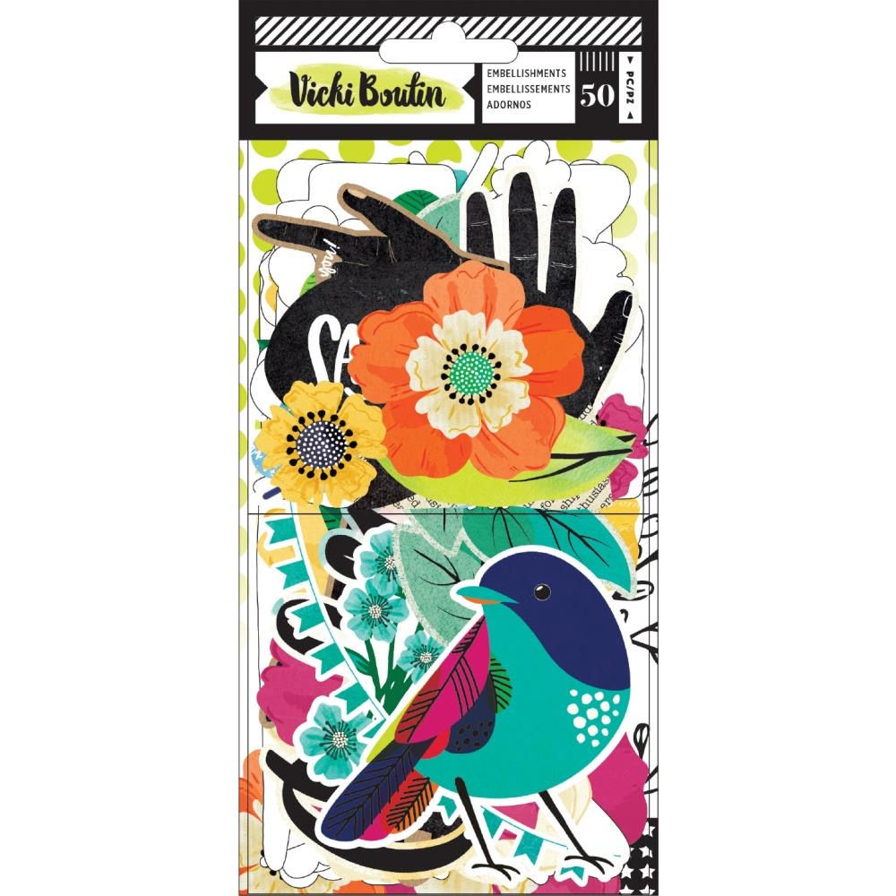 Vicki Boutin Color Kaleidoscope Ephemera Die-Cuts 50/Pkg