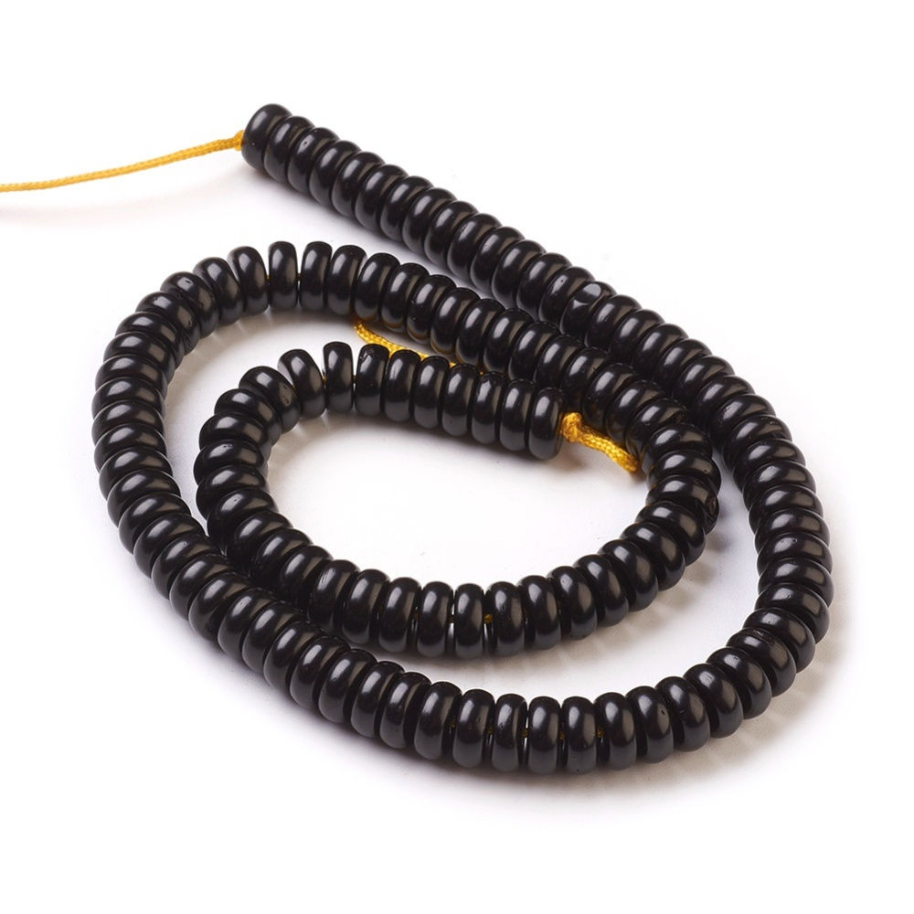 10X4MM Coconut Shell Beads 18.1' Strand