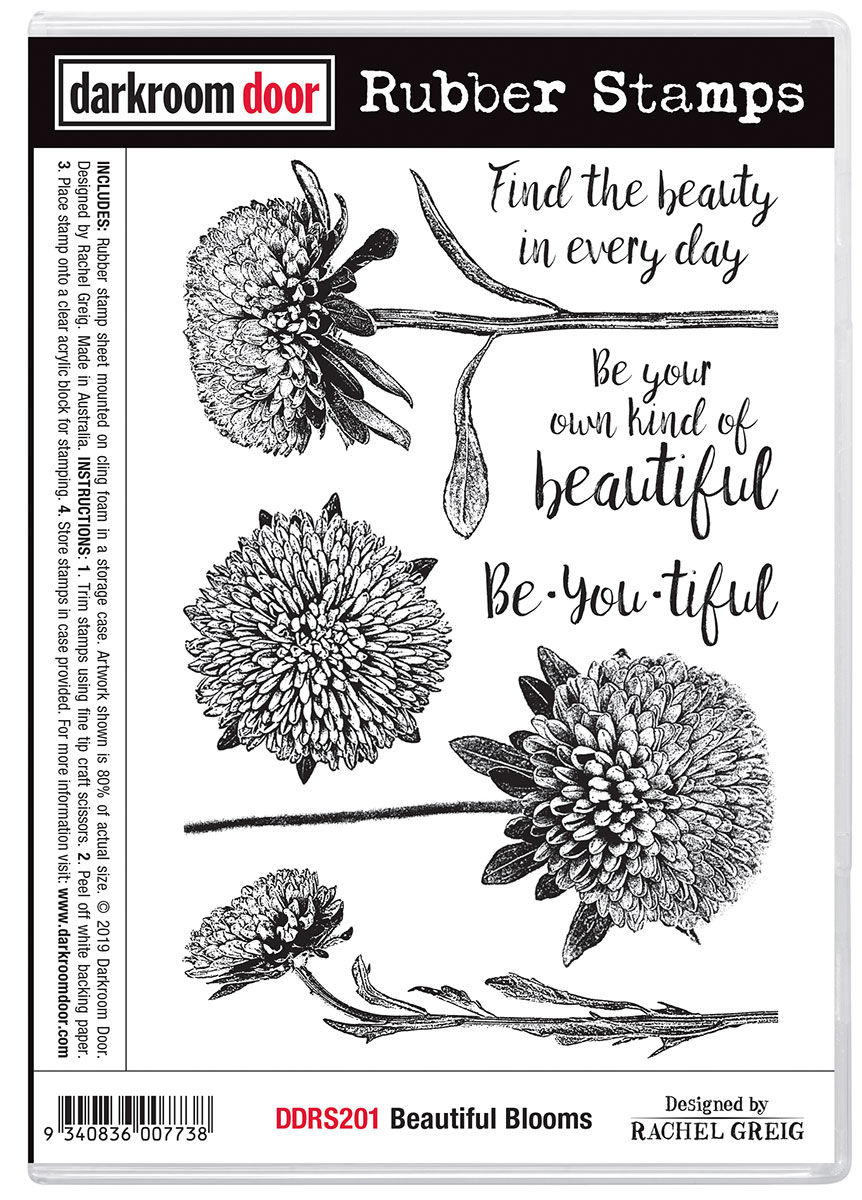 Darkroom Door - "Beautiful Blooms" Cling Rubber Stamp