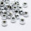 Thumbnail: Plastic Large Hole Silver Spacer Beads 50pcs