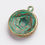 Thumbnail: Green Patina Antique Bronze Pendant 19X24mm 4pcs