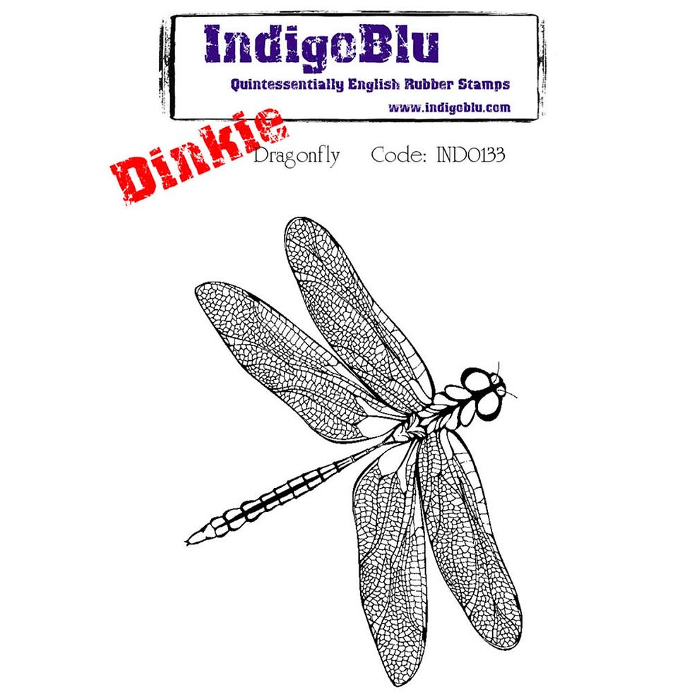 IndigoBlu-Cling Mounted Stamp "Dragonfly- Dinkie"