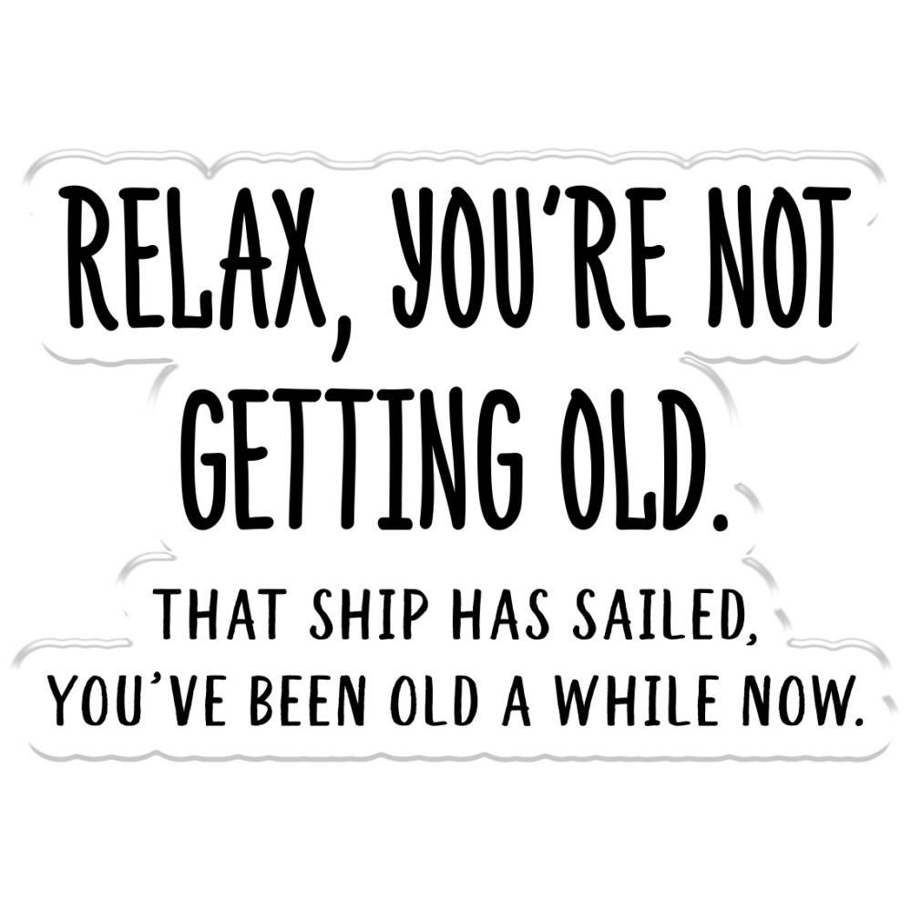 Crafter's Companion Clear Acrylic Quirky Stamp