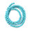 Thumbnail: 4mm Dyed Synthetic Turquoise Dark Cyan Beads 15.6" Strand