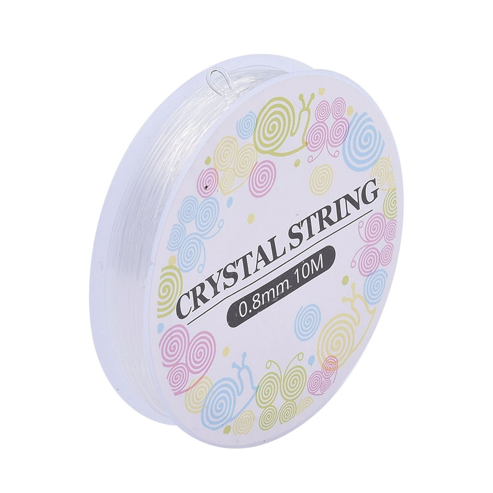 Thumbnail: 0.8mm Clear Stretch Beading String Cord 0.8mm X 10m