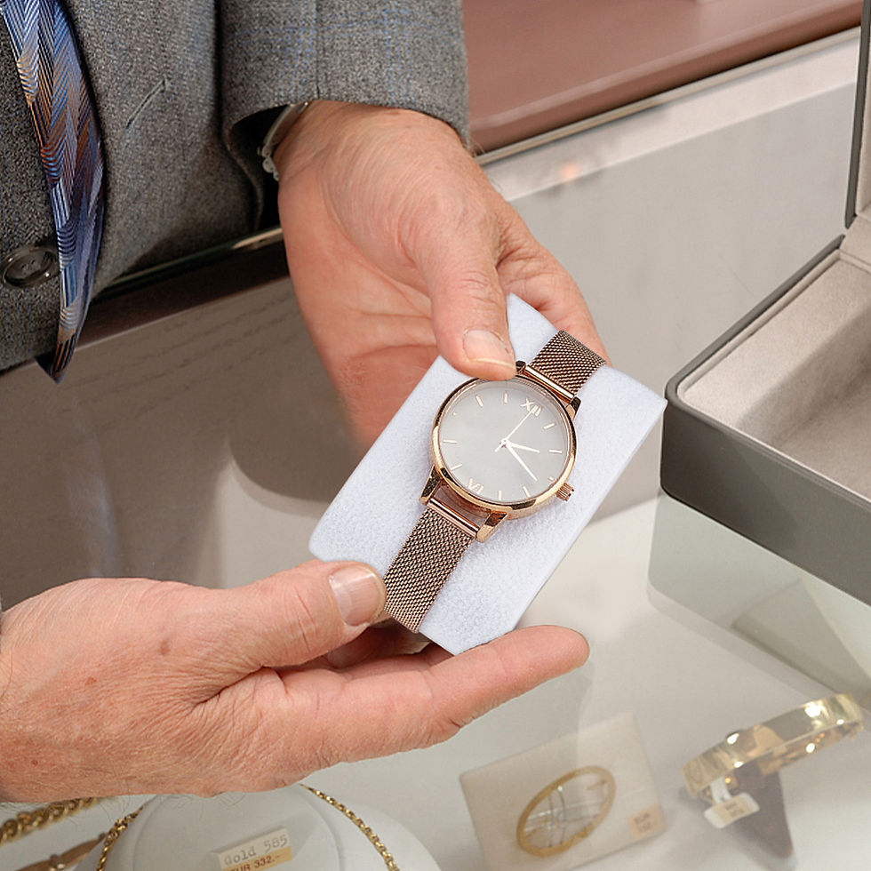 Thumbnail: White Watch Display Pillow Bracelet Cushion Holder Jewellery Display Stand