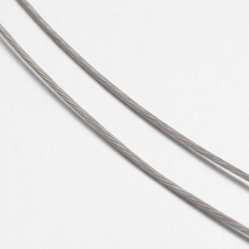 Thumbnail: Craft Wire, Nylon-coated Steel, Stainless Jewellery Wire 1 x 50m Roll