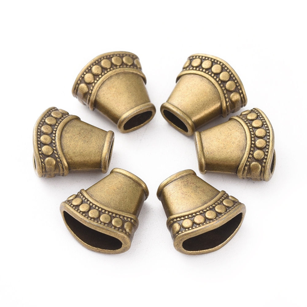 Tibetan Style Bead Caps, Antique Bronze, 15x5x8mm  20PCS