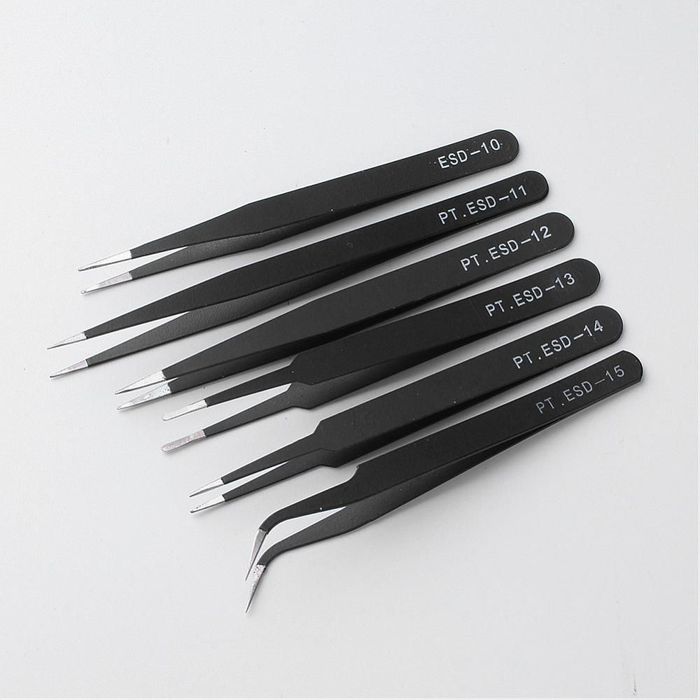 Fine Point Tweezer Set 6pc