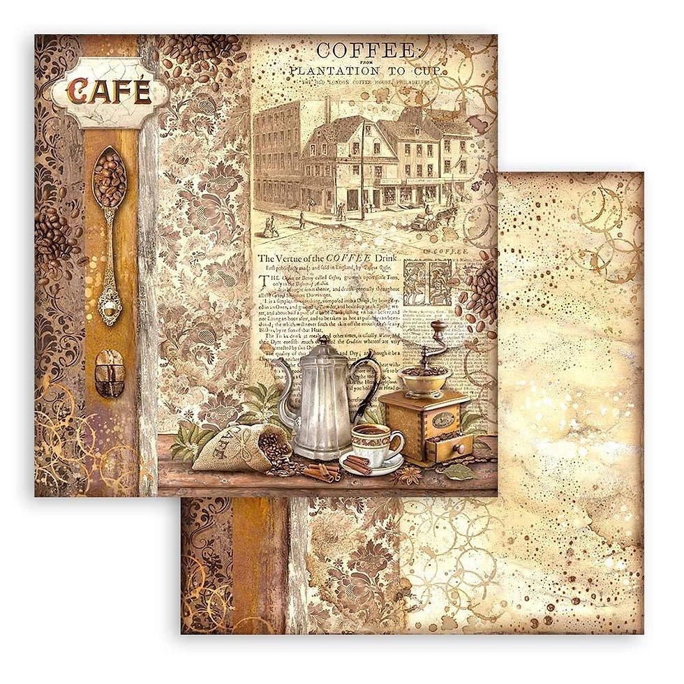 Thumbnail: Stamperia Backgrounds Double-Sided Paper Pad 12"X12" 10/Pkg