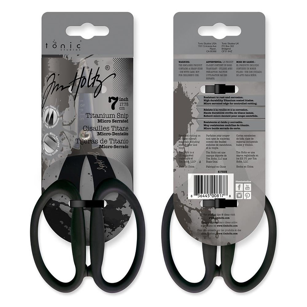 Thumbnail: Tim Holtz Non-Stick Titanium Micro Serrated Scissors 7"