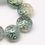 Thumbnail: 13.5xmm Electroplate Glass Beads Rainbow Sea Green 24' Strand