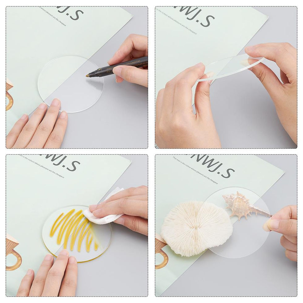 Thumbnail: Acrylic Clear Round Disk 88mm 12pc set