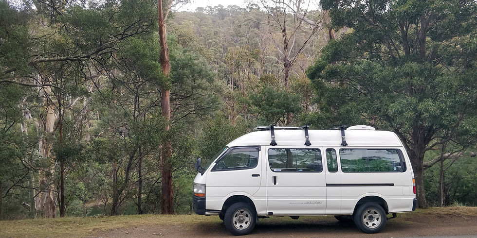 adventure 4wd drive campervan in Tasmania