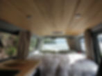 Luxurious van interior available to rent in Queenstown Tasmania
