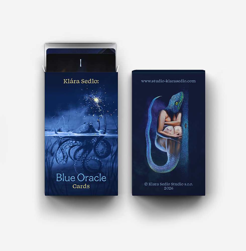 Klára Sedlo – Blue Oracle, ilustrační fotogragie