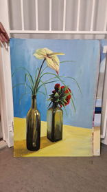 One-day pop-up sales exhibition of paintings in Prague – painting from the archive of Klára Sedlo