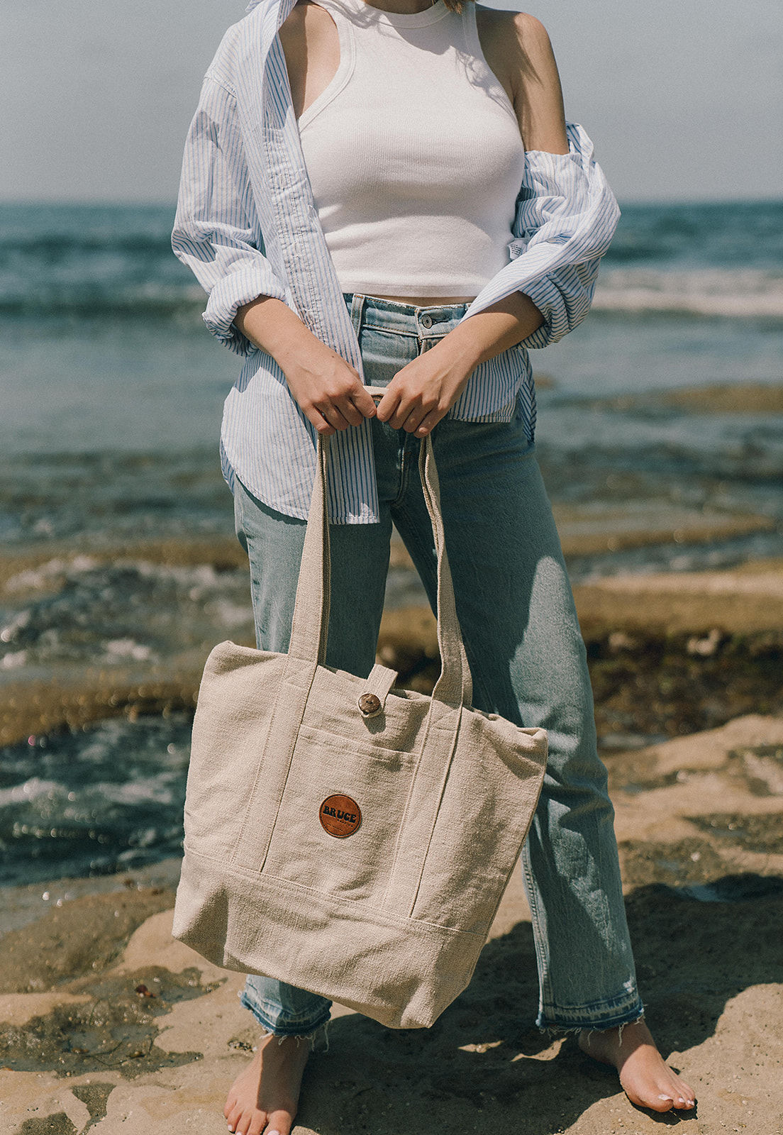 Coastal Cotton // Beach Bag