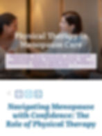 Physical Therapy in Menopause Care Article