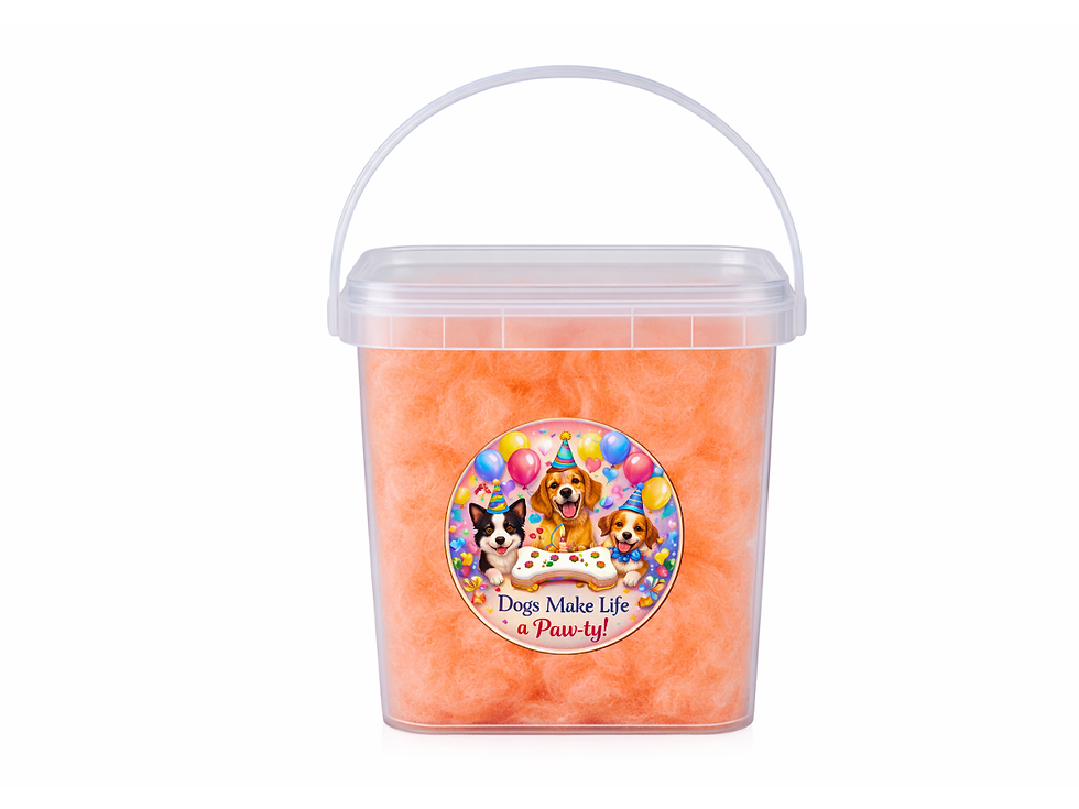 Thumbnail: Dog Parties Cotton Candy Bucket Bundles (Label 4)