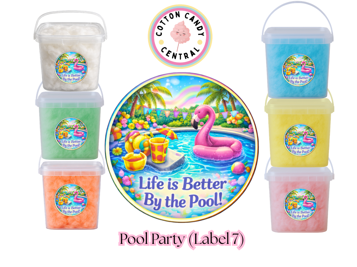 Pool Parties Cotton Candy Bucket Bundle (Label 7)