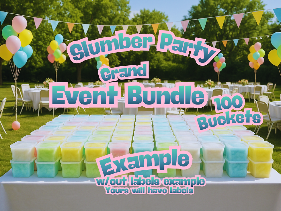 Thumbnail: Slumber Parties Cotton Candy Bucket Bundle (Label 4)