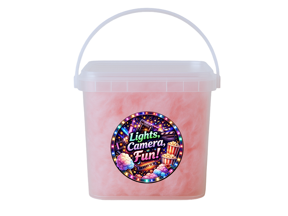 Thumbnail: Movie Night Parties Cotton Candy Bucket Bundle (Label 7)