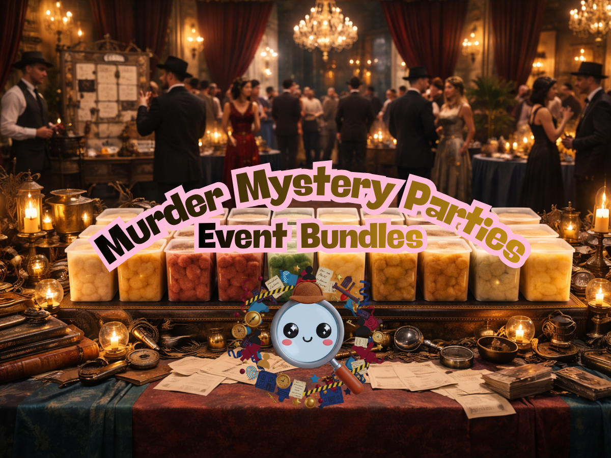Murder Mystery Parties Cotton Candy Bucket Bundles