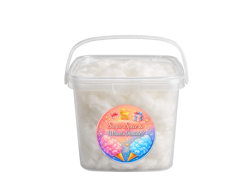 Thumbnail: Gender Reveal Parties Cotton Candy Bucket Bundles (Label 6)
