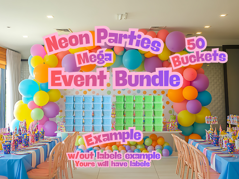 Thumbnail: Color Run Parties Cotton Candy Bucket Bundles