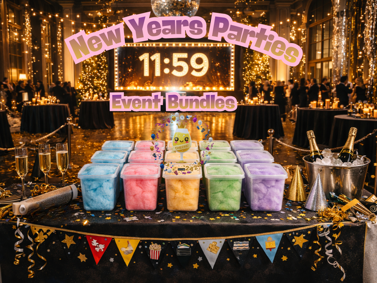 New Years Parties Cotton Candy Bucket Bundle