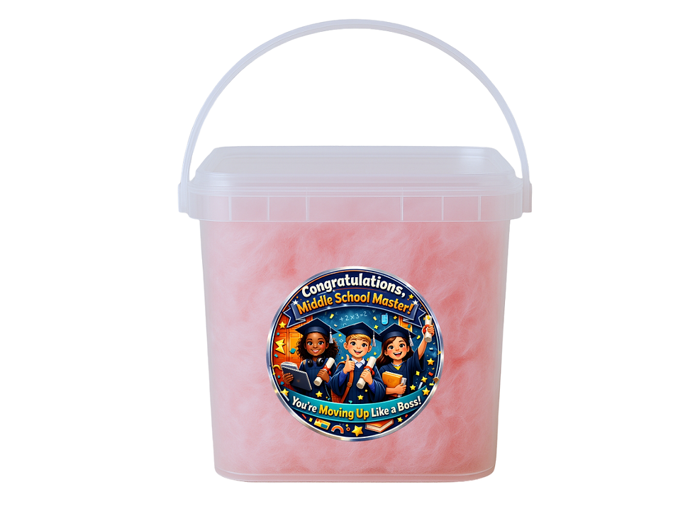 Thumbnail: Graduation Parties Cotton Candy Bucket Bundle (Label 5)