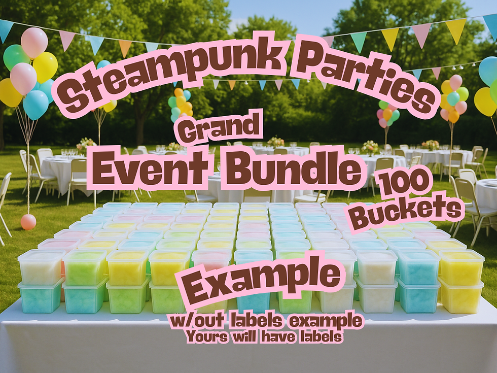 Thumbnail: Steampunk Parties Cotton Candy Bucket Bundles