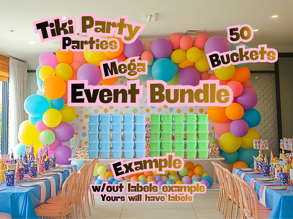 Thumbnail: Beach Tropical Tiki Parties Cotton Candy Bucket Bundle