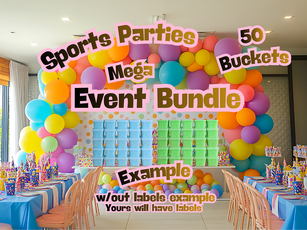 Thumbnail: Sports Parties Cotton Candy Bucket Bundles