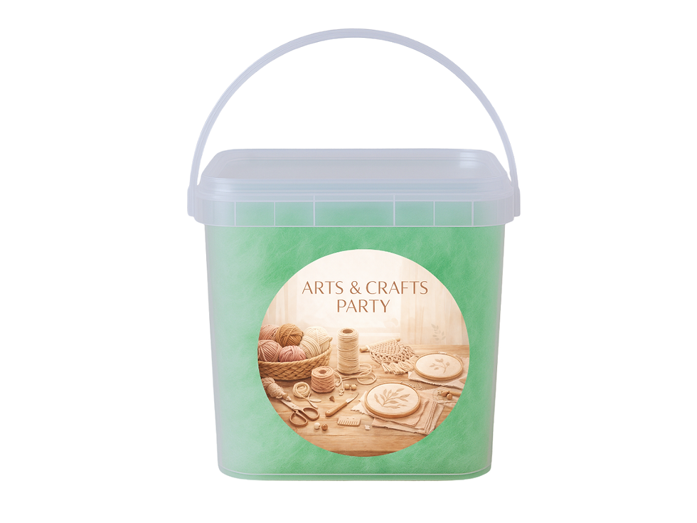 Thumbnail: Arts and Crafts Parties Cotton Candy Bucket Bundle (Label 9)